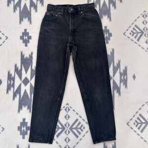 Levi's Dark Gray Straight Leg Jeans for Women